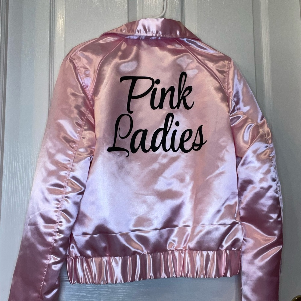 NWOT Pink Ladies bomber jacket